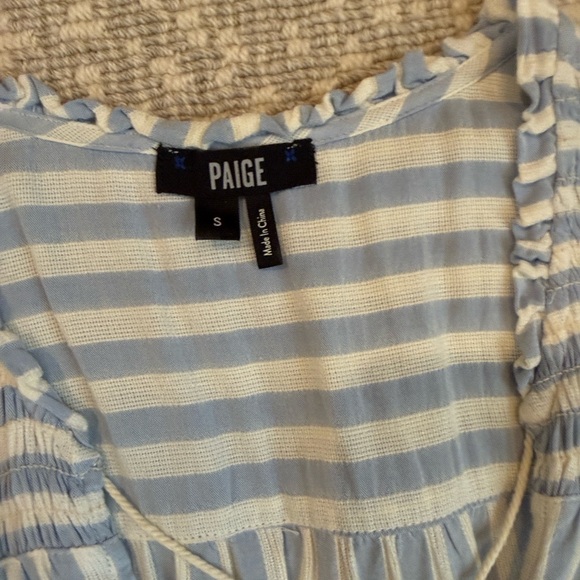 PAIGE Christina Blue and White Striped Dress, small - Picture 2 of 8